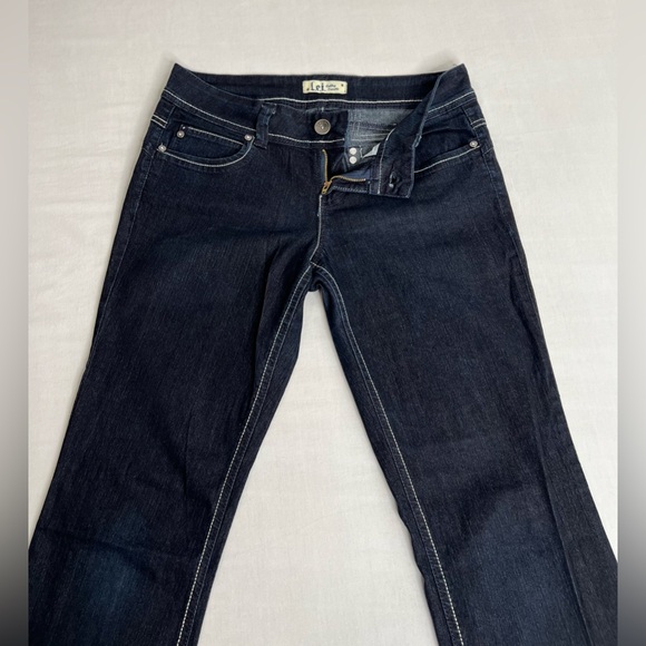 LEI Ashley Trouble Bootcut Jeans Womens Size 9 Juniors Blue Dark - Picture 8 of 8